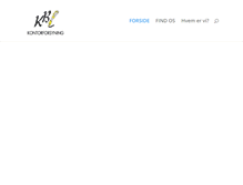 Tablet Screenshot of kbkontorforsyning.dk